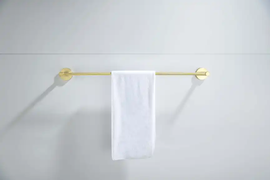 Держатель полотенец 450 мм Aquatek Европа AQ4120BG, Золото матовое фото 4