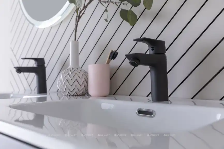 Раковина Aquanet Flat 120 254367 прямоугольная, Белая глянцевая фото 3