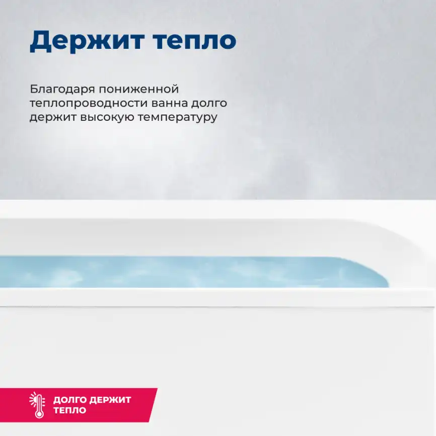 Акриловая ванна Aquanet Jersey 170х100 правая (205329), на каркасе, белая фото 4