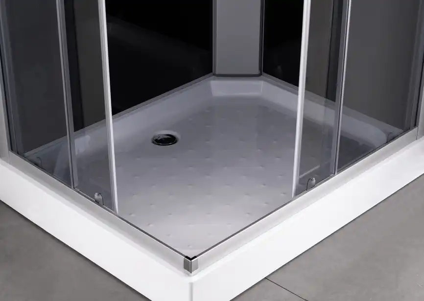 Душевая кабина Loranto 100х80 CS-5180-13R G, низкий поддон, цвет профиля сатин фото 2