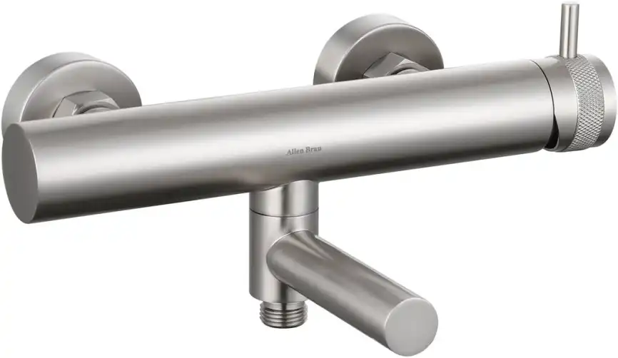 Смеситель для ванны Allen Brau Priority 5.31B10-BN, однорычажный, с коротким изливом, Никель брашированный фото 1