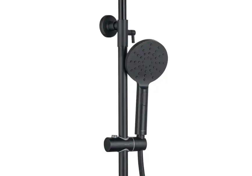 Душевая система Aquatek ВЕГА AQ2046MB, Черный матовый фото 5