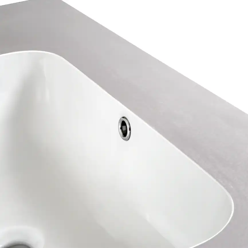 Раковина мебельная AVS Шарм 100x56 белая/серая фото 6