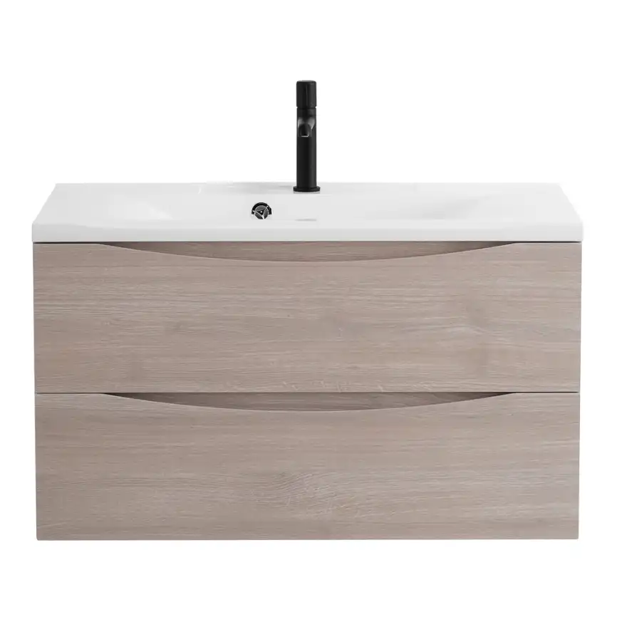 Тумба под раковину BelBagno MARINO-800-2C-SO-RG-P подвесная Rovere Grigio фото 6