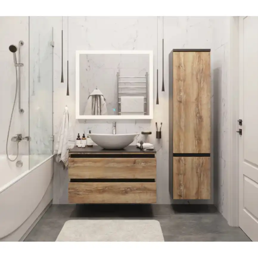 Тумба со столешницей AURA ТРИУМФ 90-2 подвесная Славянский Дуб фото 4