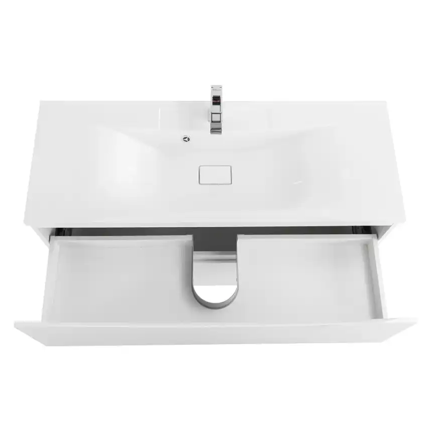 Тумба под раковину BelBagno MARINO-1200-2C-PIA-BL-P напольная Bianco Lucido фото 5