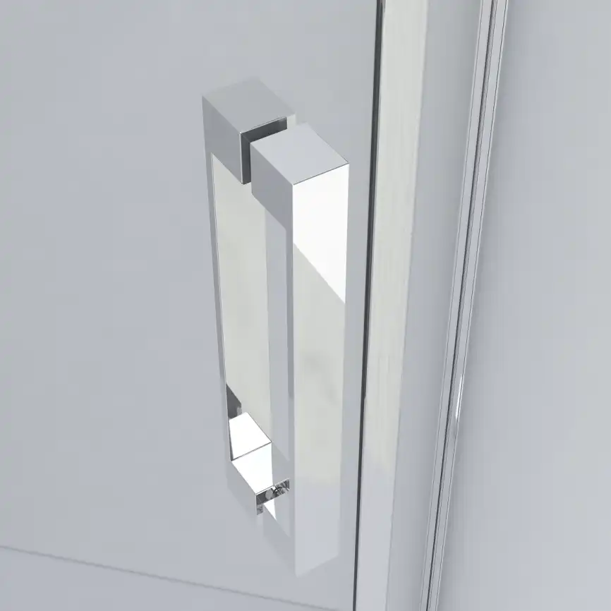 Душевой уголок Vincea Stresa 100х100 VSP-1S100CH, дверь распашная, профиль хром, стекло шиншилла фото 4