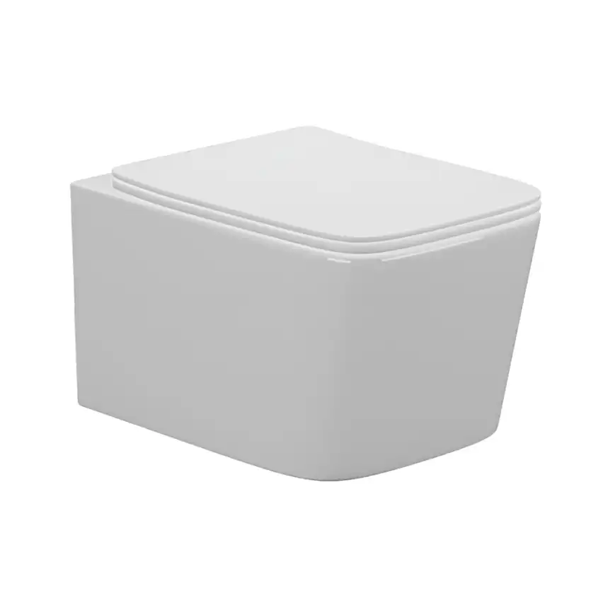 Унитаз подвесной AVS Вектор 813-0004-GW безободковый, белый фото 1