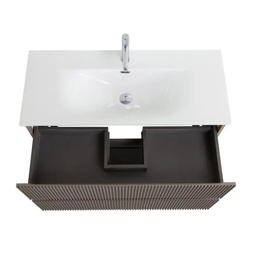 Тумба под раковину BelBagno UNO-MINI-1000-2C-SO-СO подвесная, Бежевый матовый фото 5