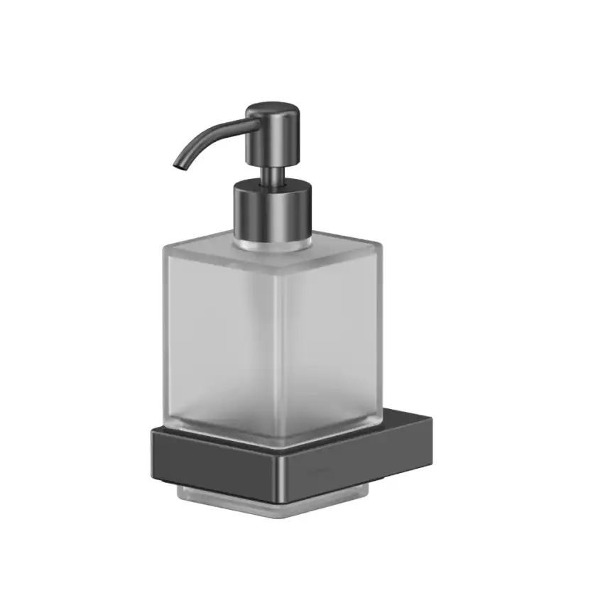 Дозатор для жидкого мыла Whitecross CUBO gunmetal, CU2440GM, Оружейная сталь фото 1