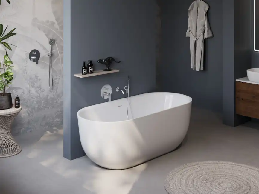 Акриловая ванна BelBagno 180х80 BB706-1800-800, отдельностоящая, Белая глянцевая фото 2