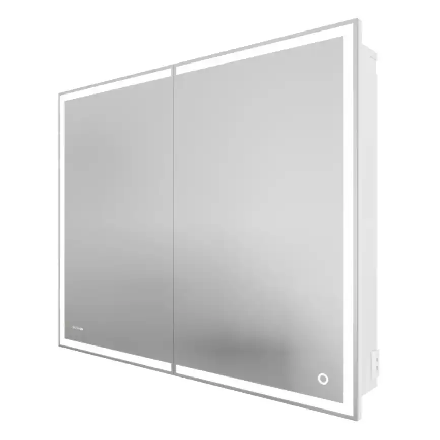 Зеркальный шкаф Grossman МЕРКАДО-100 см универсальное с LED подсветкой 201002 фото 1