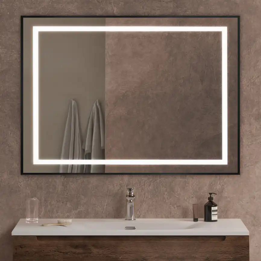 Зеркало BelBagno SPC-KRAFT-1000-800-SENS-NERO фото 9