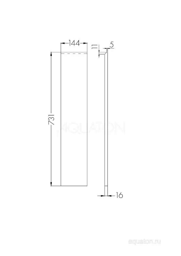 Фасад для тумбы Aquaton Лондри 20 Дуб Кантри 1A275001LHDY0 фото 2
