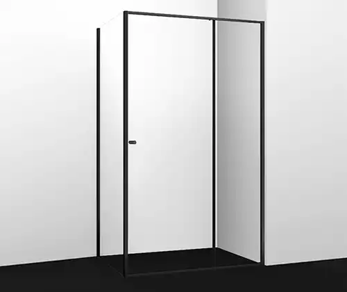Душевой уголок WasserKRAFT Dill 61S 100х80 61S17 профиль Черный стекло Прозрачное фото 3