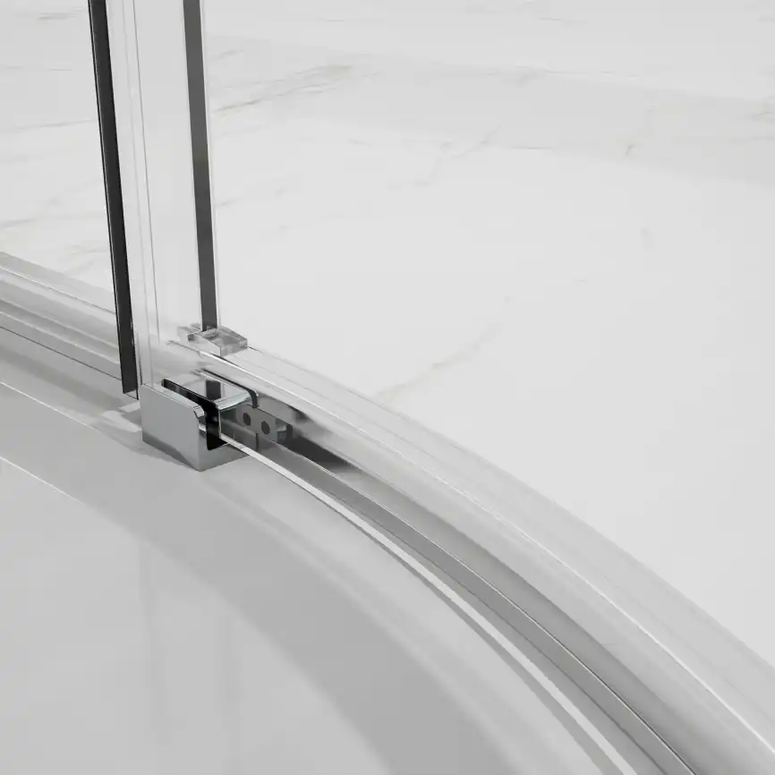 Душевой уголок Azario 90х90 AZ-S43-90-MB-CL, профиль черный матовый, стекло Прозрачное фото 3