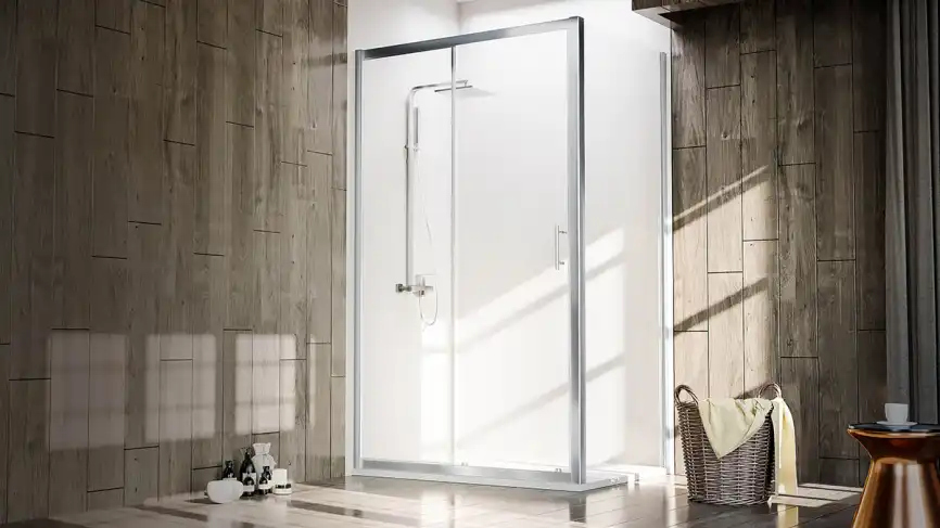 Душевой уголок Veconi Rovigo RV-072 120х100х190, профиль Хром, стекло прозрачное (RV072-120100-01-C4) фото 2
