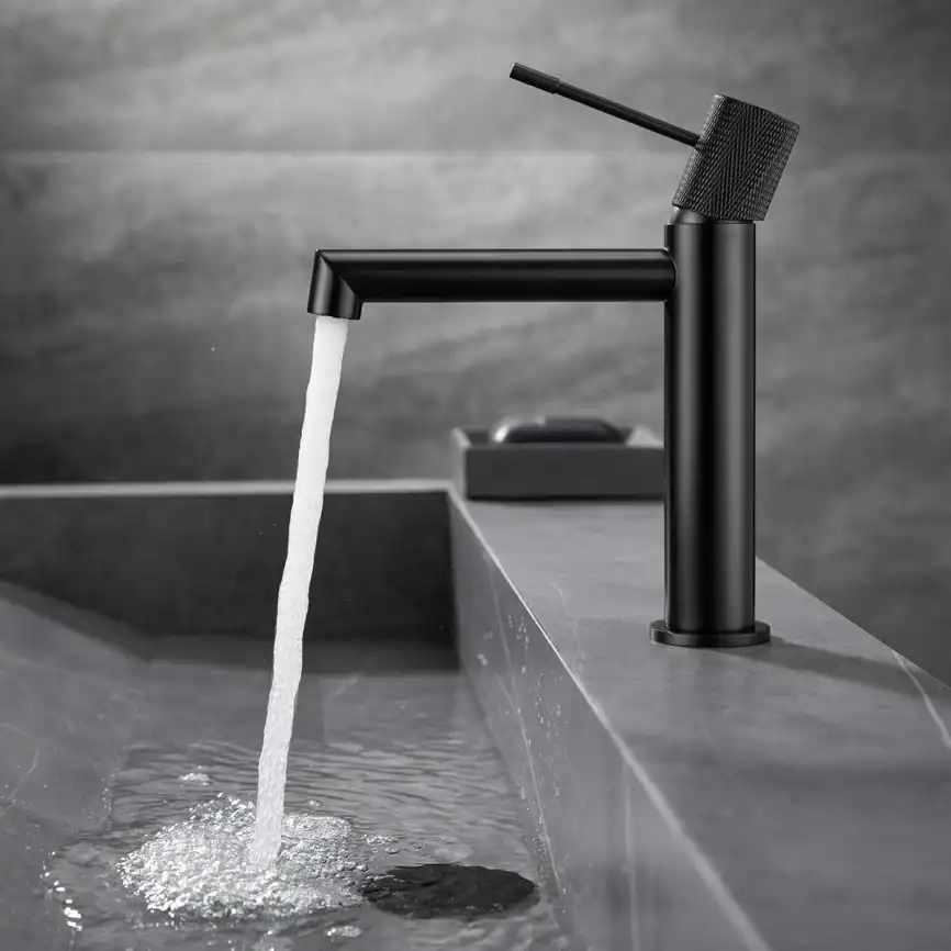 Смеситель для раковины Vincea Desire VBF-1D1MB однорычажный, черный фото 1