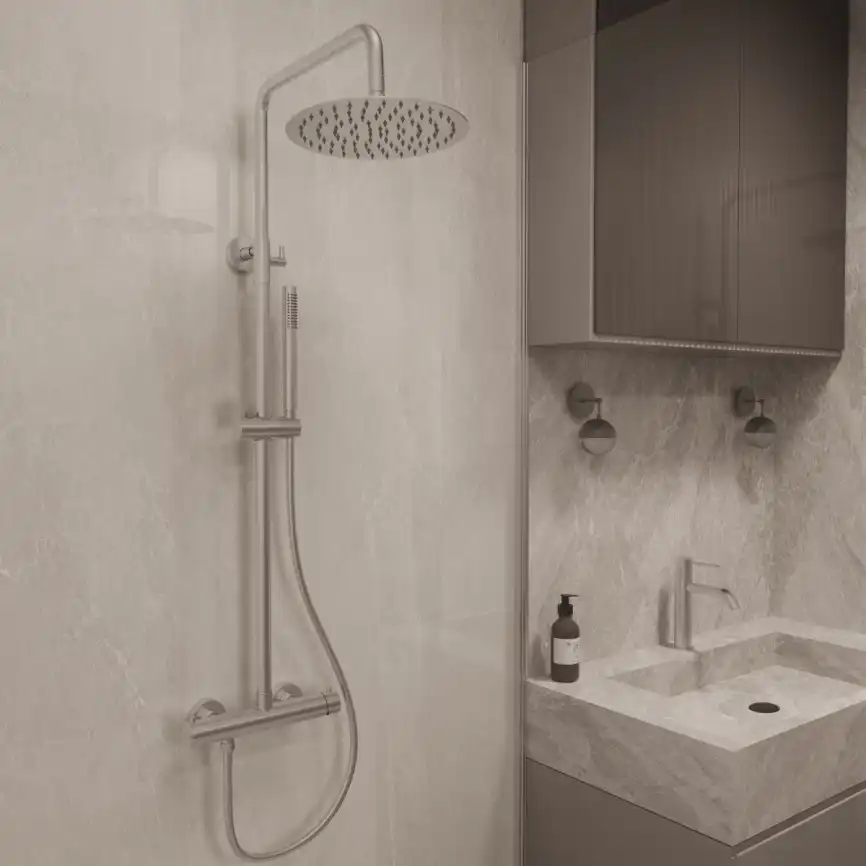 Душевая система  Vincea City VSFS-4CT1BN VSFS-4CT1BN для душа, брашированный никель фото 1