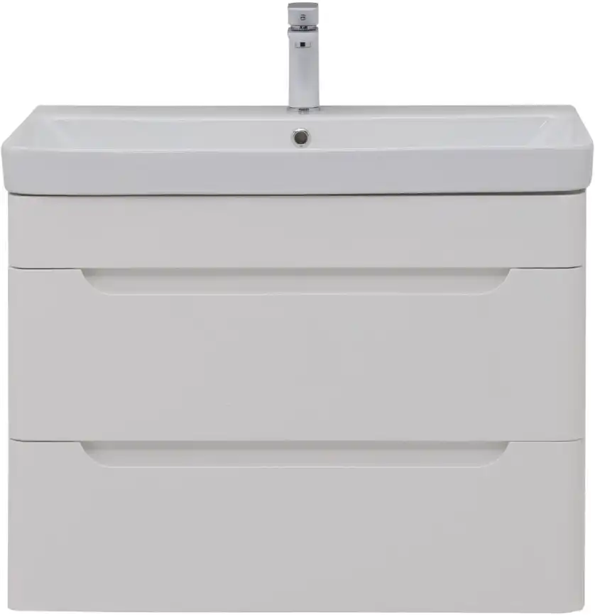 Тумба под раковину Aquanet София 80 белый глянец (2 ящика) 274002 фото 9