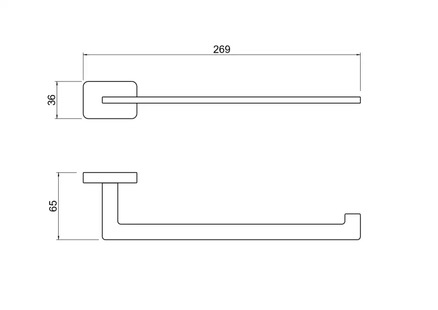 Держатель полотенец Aquatek Либра AQ4319CR, Хром фото 2