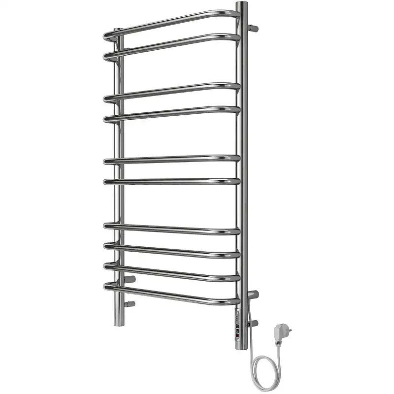 Полотенцесушитель электрический 50х90 Aquatek Пандора П10 AQ EL RPC1090CH, диммер справа, Хром фото 6
