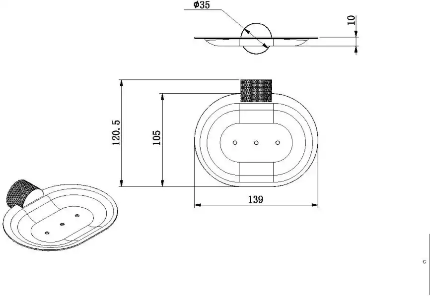 Мыльница Allen Brau Priority 4.0 6.31С04-BN никель брашированный фото 2