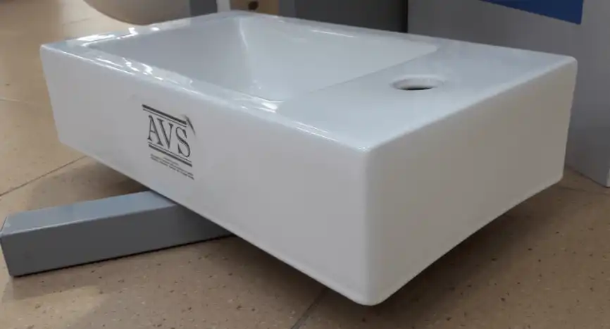 Рукомойник AVS Грета 42х26 белый фото 3