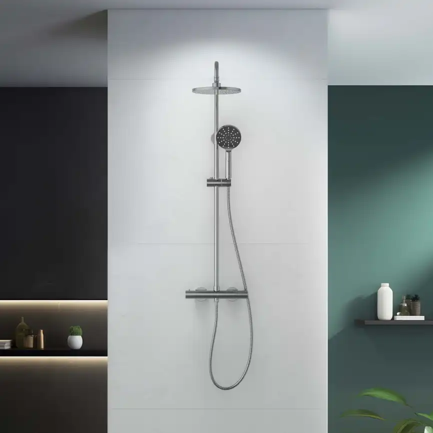 Душевая система Aquatek ЕВРОПА AQ2343CR с термостатом, Хром фото 9