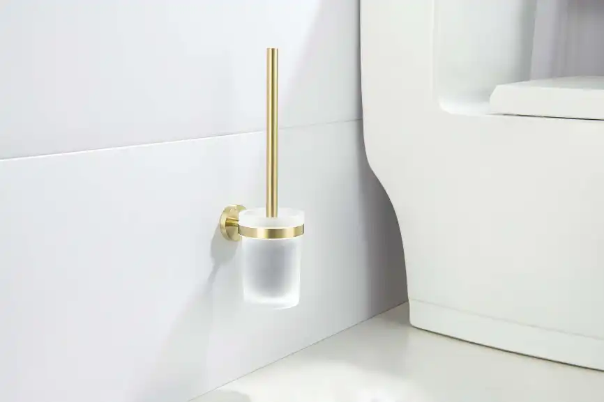 Ершик для унитаза Aquatek Европа AQ4110BG, Золото матовое фото 4