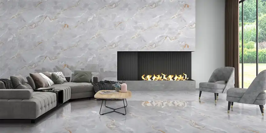 Керамогранит AVS Edonyx Grey 60x120 полированный, серый фото 2