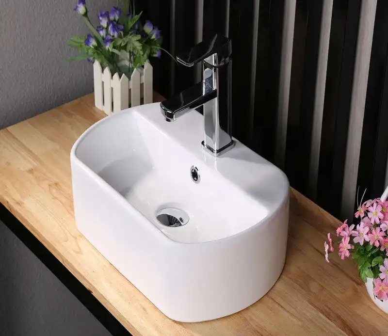 Умывальник CeramaLux 9293 440х290х130 цвет Белый фото 2