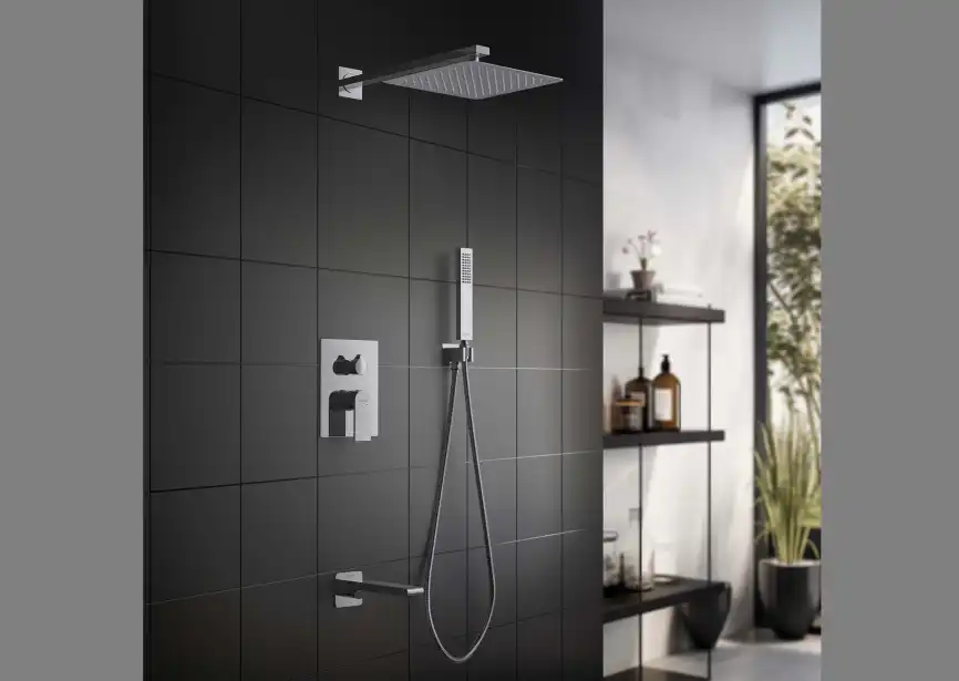 Душевая система Aquatek ЛИРА AQ1473CR, Хром фото 3