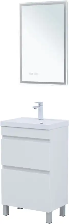 Тумба под раковину Aquanet Нота New 50 белый глянец, 344138 фото 4