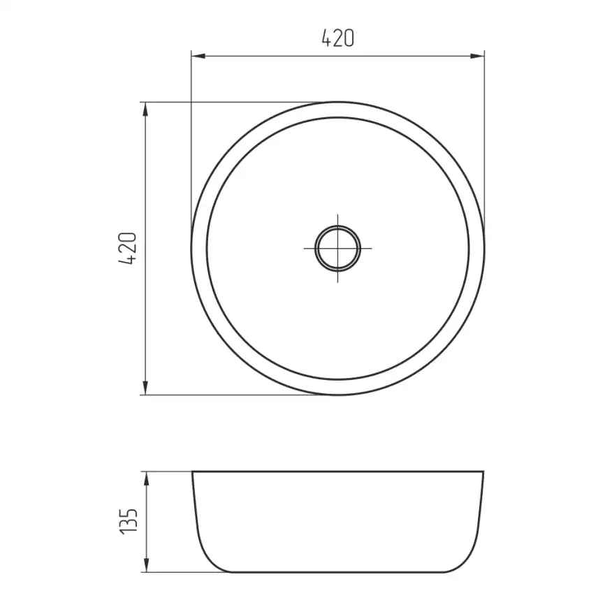 Раковина AVS Опера 42х42 белая фото 8