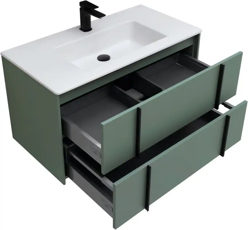 Тумба под раковину Allen Brau Reality 90 1.32006.CGM олива матовый фото 9