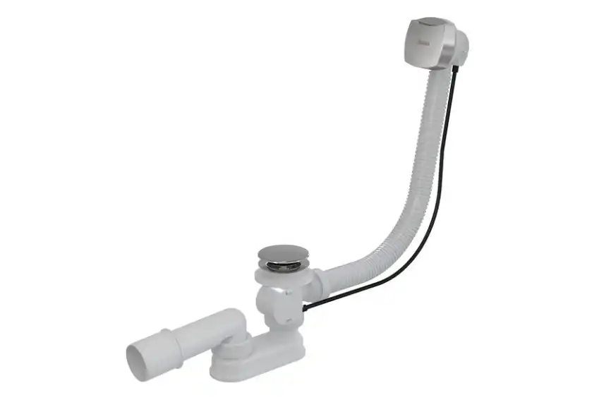 Слив-перелив Ravak X01507 для ванны полуавтомат, квадратный, Хром фото 1