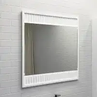 Зеркало Comforty Марсель 75х80 00-00012269 с подстветкой, бесконтактный сенсор, Белый фото 2