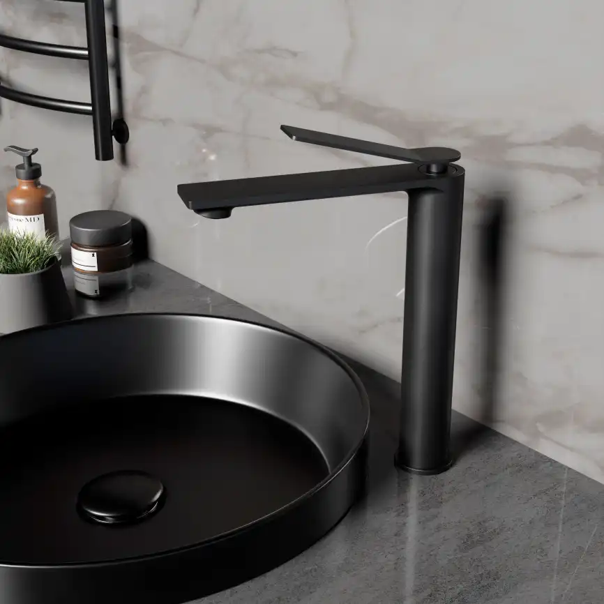 Смеситель для раковины Vincea Verse VBF-2VE2MB однорычажный, черный матовый фото 1