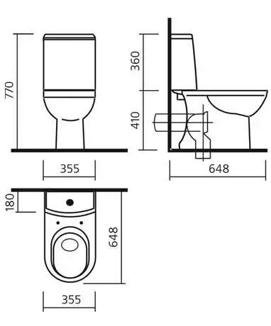 Унитаз-компакт Sanita Luxe Next  с быстросъемным сидением микролифт фото 3