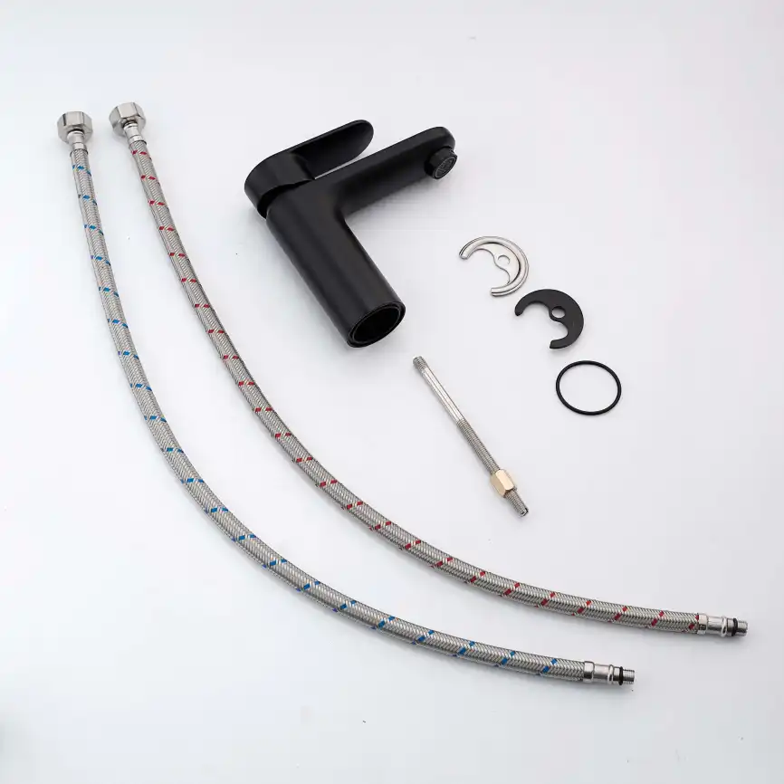 Смеситель для раковины Aquatek Ника AQ1810MB, Черный матовый фото 5