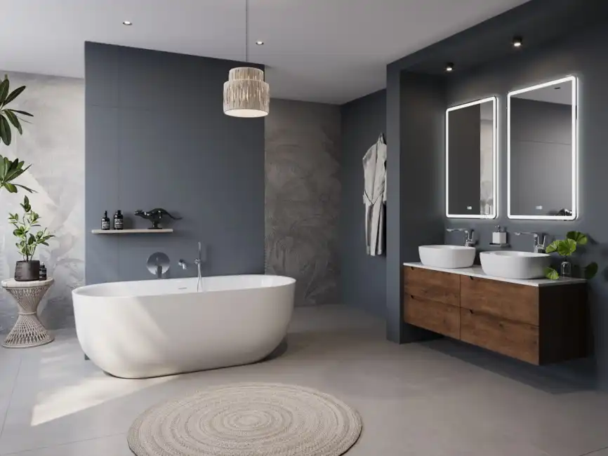 Акриловая ванна BELBAGNO 170х80 BB706-1700-770 овальная, отдельностоящая, Белая фото 5