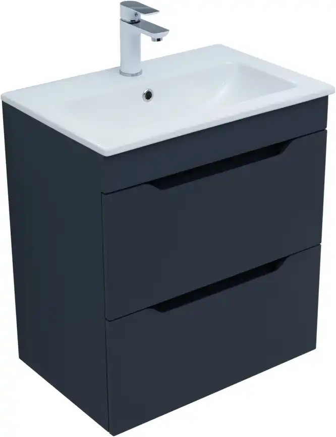 Тумба под раковину Aquanet Практика 60 маренго (2 ящика), 330458 фото 6