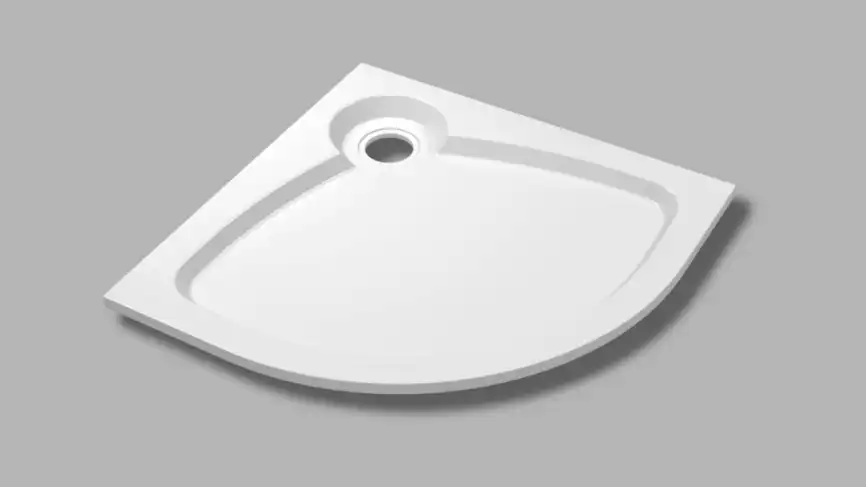 Душевой поддон Cezares TRAY-S 90х90 из искусственного камня TRAY-S-R-90-550-56-W Белый фото 1