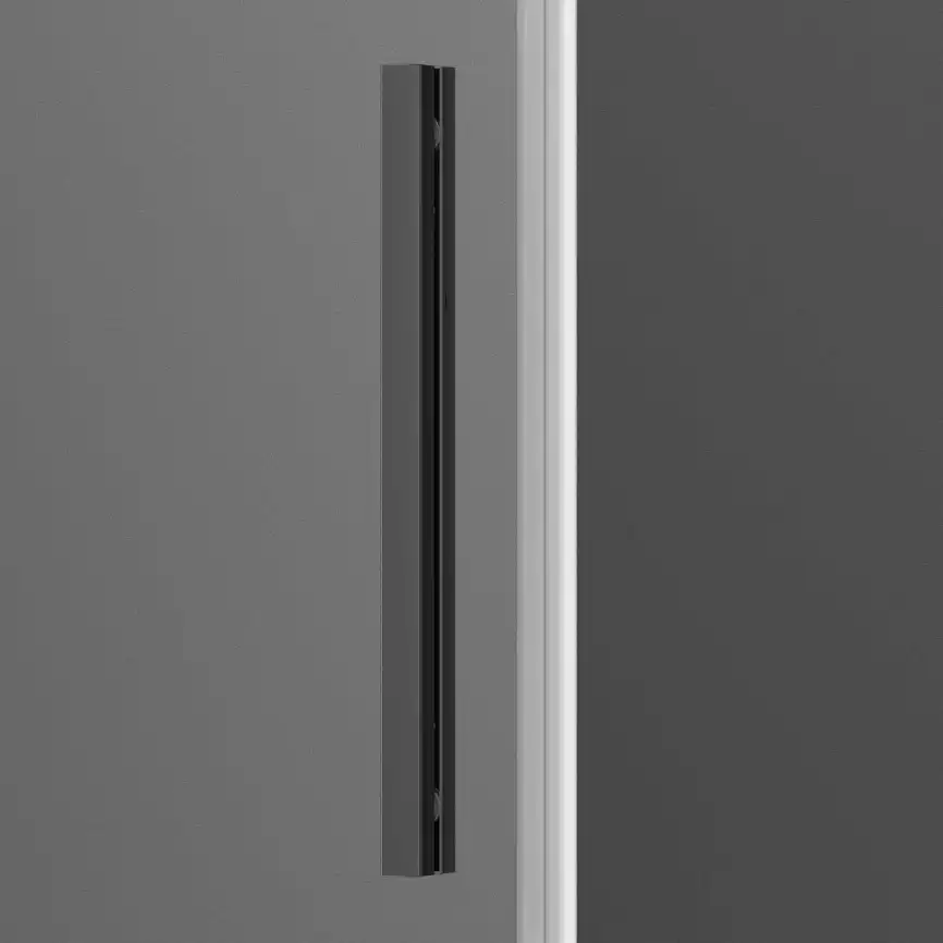 Душевой уголок Vincea Soft 110х90 VSR-3SO9011CLGM, дверь раздвижная, профиль вороненая сталь, стекло прозрачное фото 2