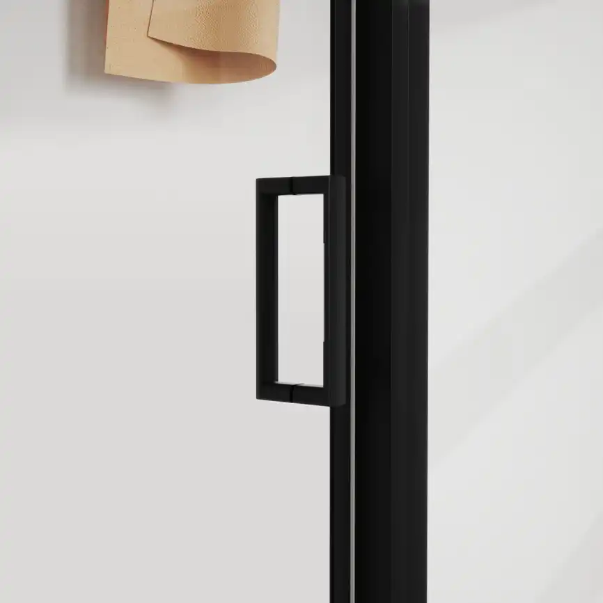 Душевой уголок Vincea City 120х90 VSR-5CT9012CLB, профиль черный, стекло Прозрачное фото 2