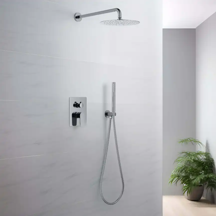 Душевая система Aquatek ОБЕРОН AQ1272CR для душа встраиваемая, Хром фото 4
