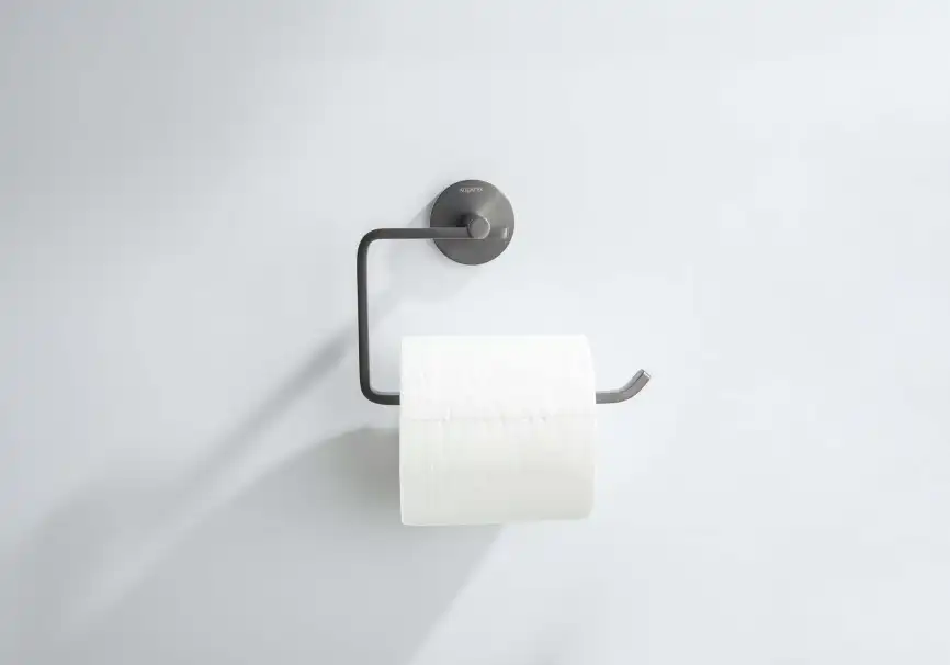 Держатель туалетной бумаги Aquatek Бетта AQ4608BGM, Оружейная сталь фото 4