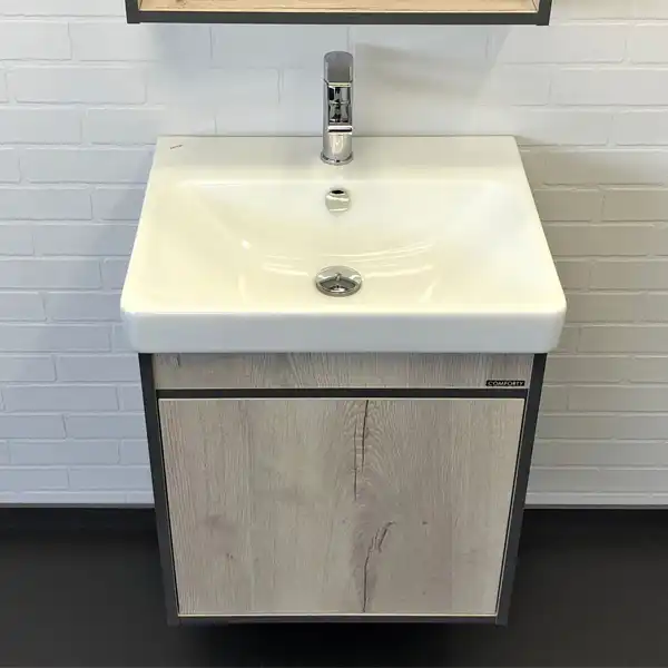 Тумба с умывальником Comforty Вена 55 Дуб дымчатый, 00-00008928 фото 2