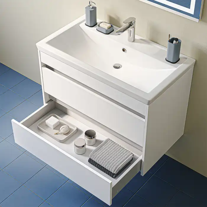 Тумба с раковиной IDDIS Zodiac X 80, подвесная, Белая, ZDX80W0i95K фото 11